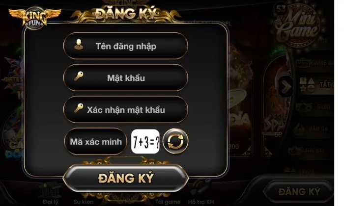 Giới thiệu Kingfun 1 Đăng ký Kingfun để bắt đầu hành trình chinh phục game đổi thưởng